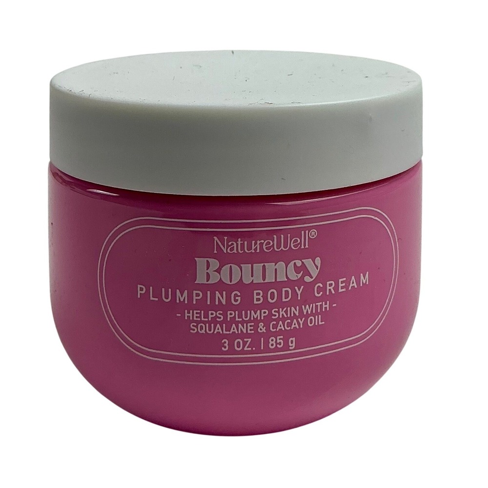 NatureWell Bouncy Plumping Body Cream Squalane Cacai Oil 3 oz‎